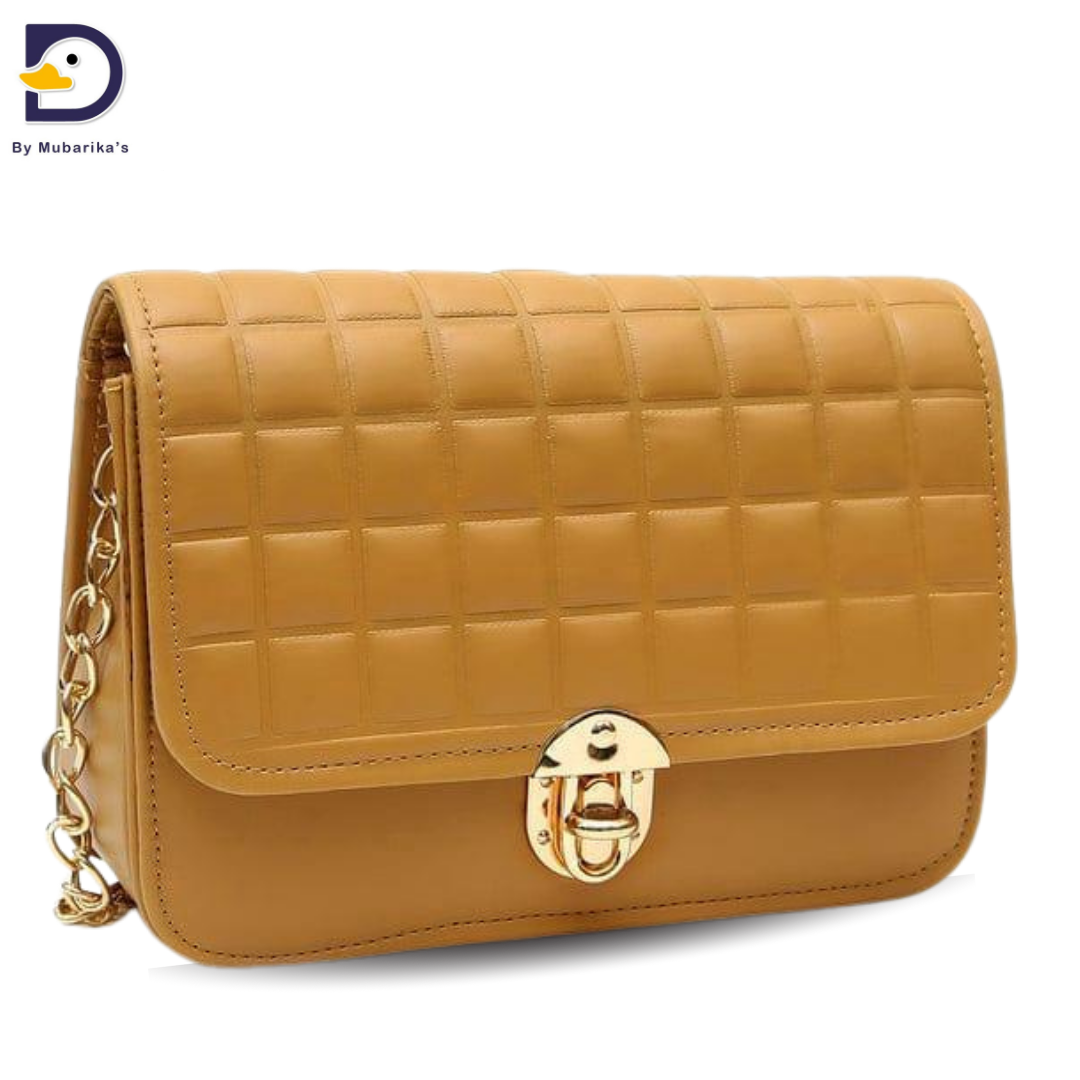 Women's Leather Texture Shoulder Bag