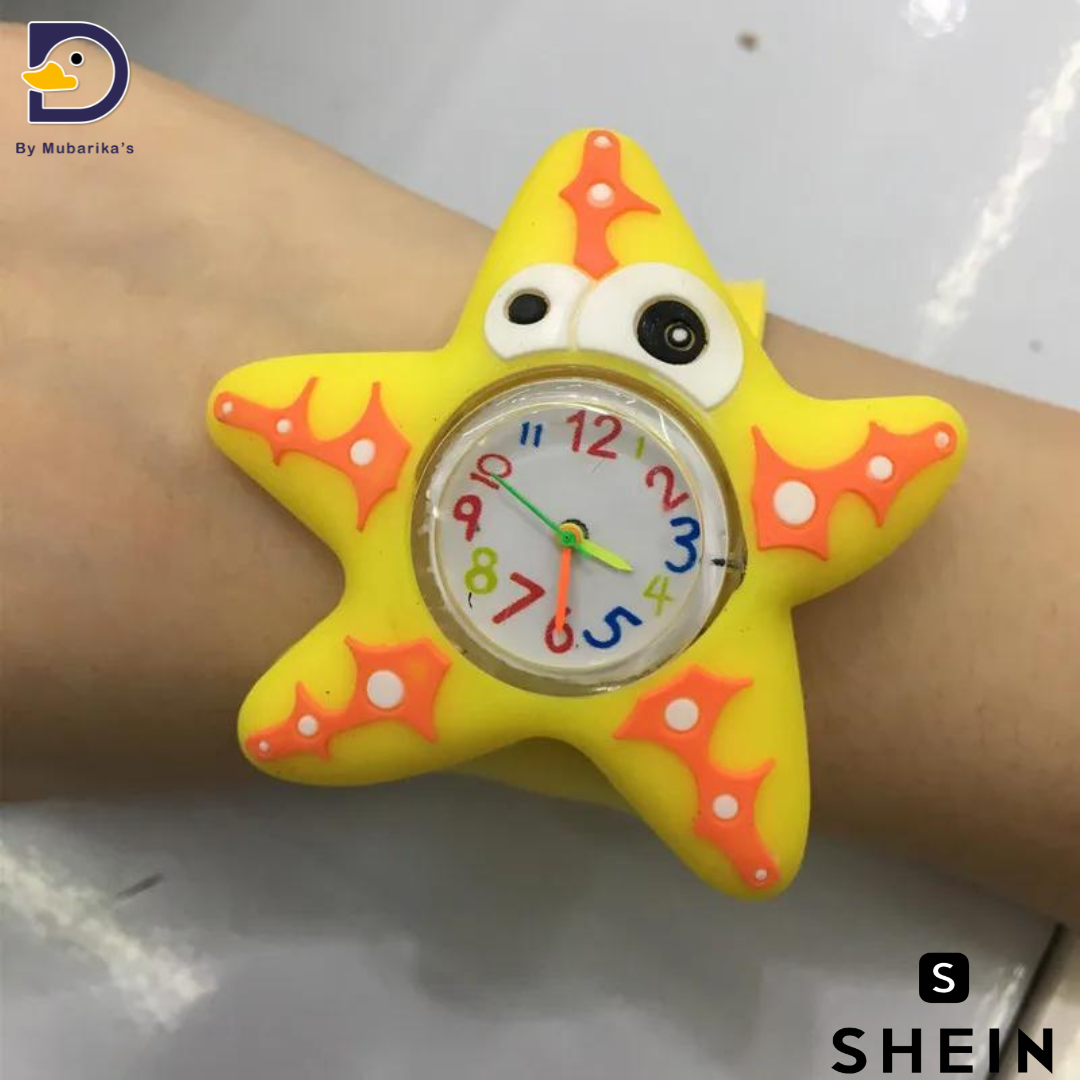 Cute Cartoon Ocean Animals Watch Under the Sea Turtle Crab Shark DIY Watch