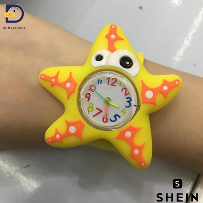 Cute Cartoon Ocean Animals Watch Under the Sea Turtle Crab Shark DIY Watch