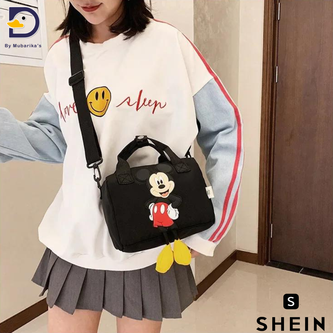 Disney co-branded Mickey crossbody bag, shoulder bag, fashionable backpack, cartoon cute backpack, children’s school bag