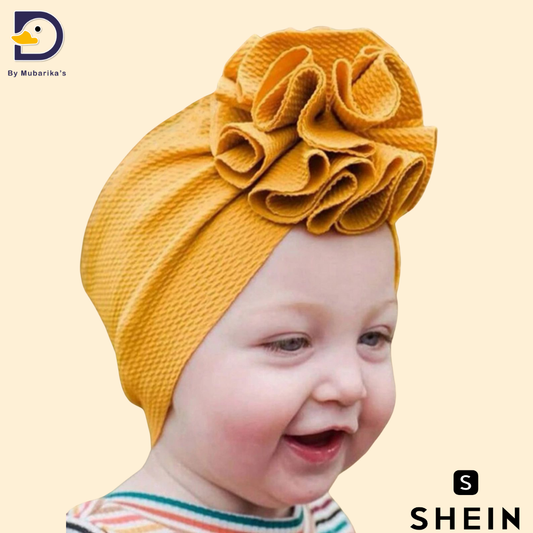 1pc  Yellow Flower Decorated Hat