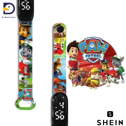 Paw Patrol Watch Cartoon Figure Children's Digital Watch Chase Skye Marshall Kids Waterproof Watch Birthday Gift