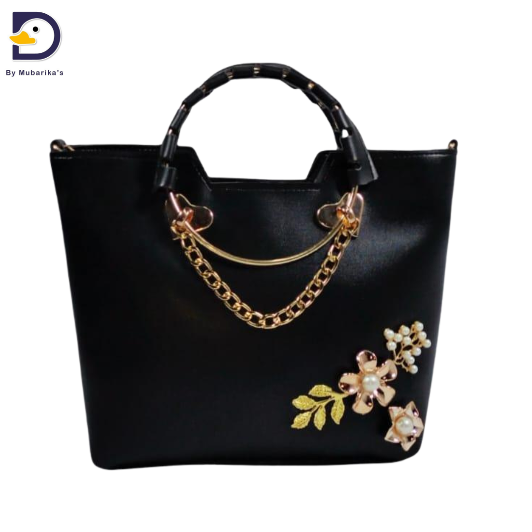 Women's PU Leather Plain Handbag