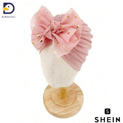 1 PC Thread Chiffon Bow Knot Baby Hat- Shein