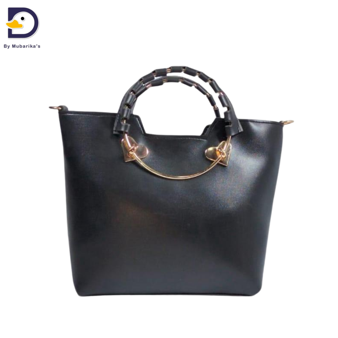 Women's PU Leather Plain Handbag