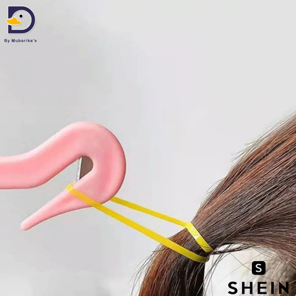 1pc Pink Hair Tie Remover, Simple And Convenient, Does Not Damage Hair, One-time Elastic Band Removal Tool