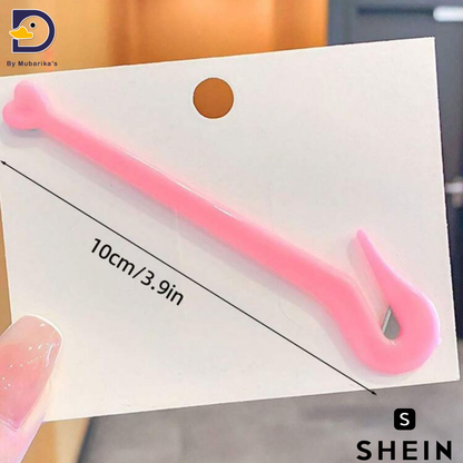 1pc Pink Hair Tie Remover, Simple And Convenient, Does Not Damage Hair, One-time Elastic Band Removal Tool