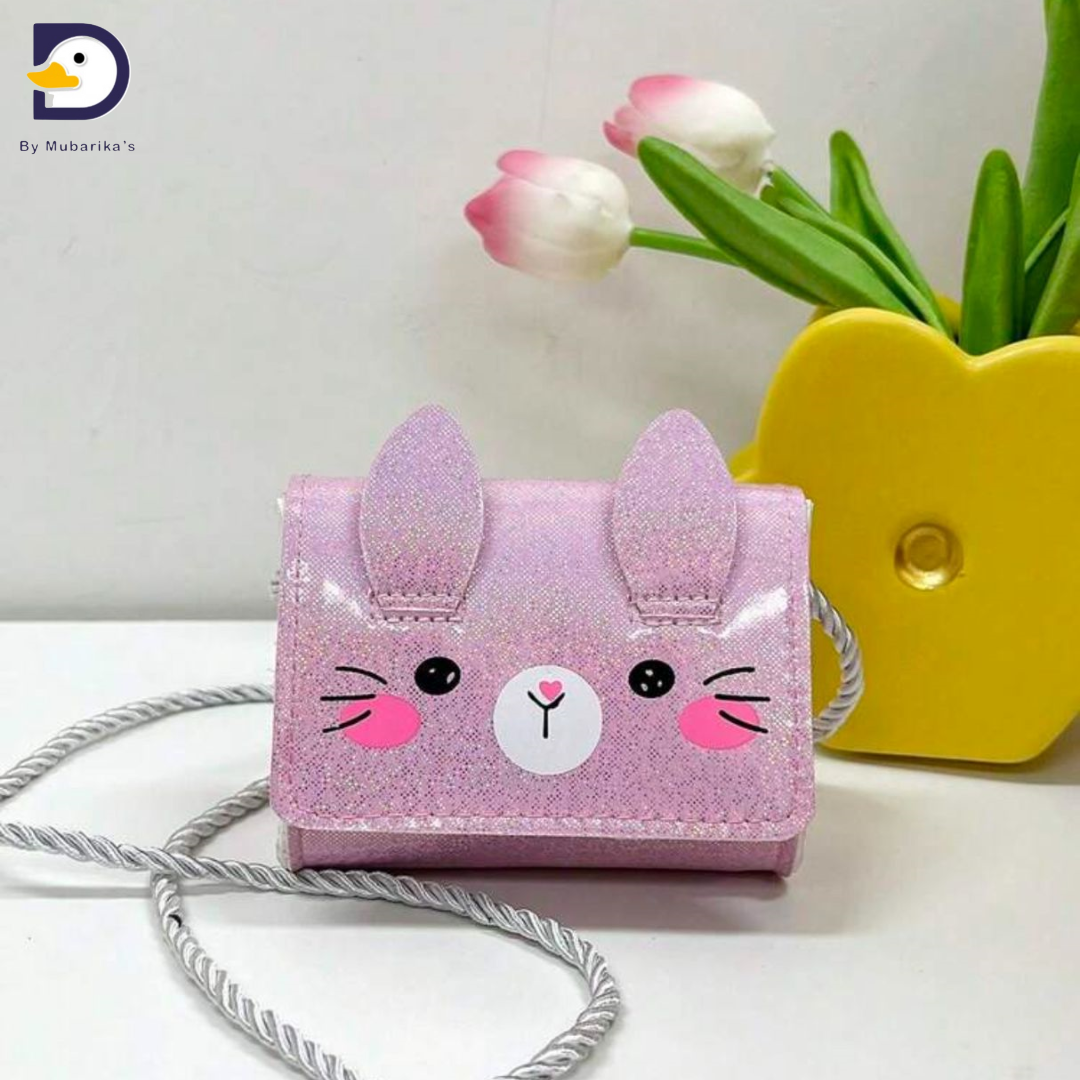 1 Pc Young Children Cute Kitten Expression Mini Crossbody Bag