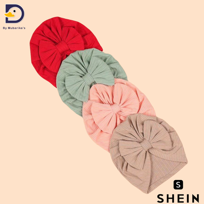 Random 01 Pc Bow Knot Turban Cap