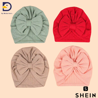 Random 01 Pc Bow Knot Turban Cap