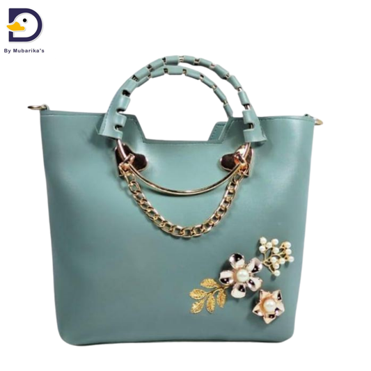 Women's PU Leather Plain Handbag