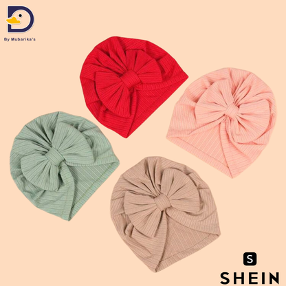 Random 01 Pc Bow Knot Turban Cap