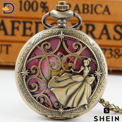 Fashion Quartz Pocket Watch For Women Friends Vintage Necklace Pendant Clock Birthday Girl Popular Exquisite Gift