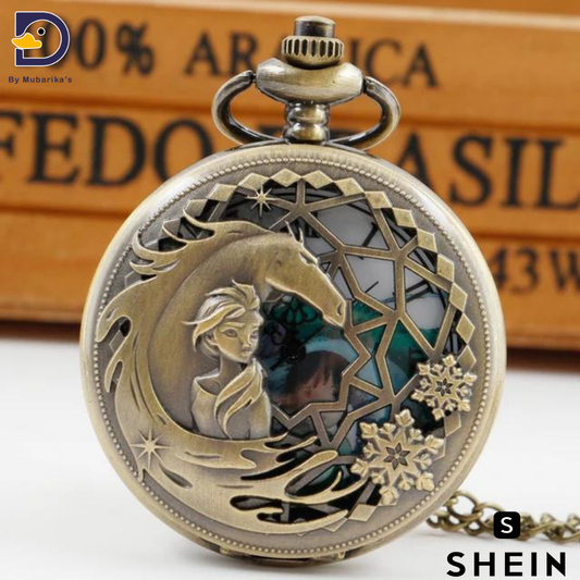 Fashion Quartz Pocket Watch For Women Friends Vintage Necklace Pendant Clock Birthday Girl Popular Exquisite Gift