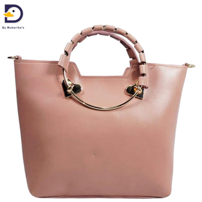 Women's PU Leather Plain Handbag