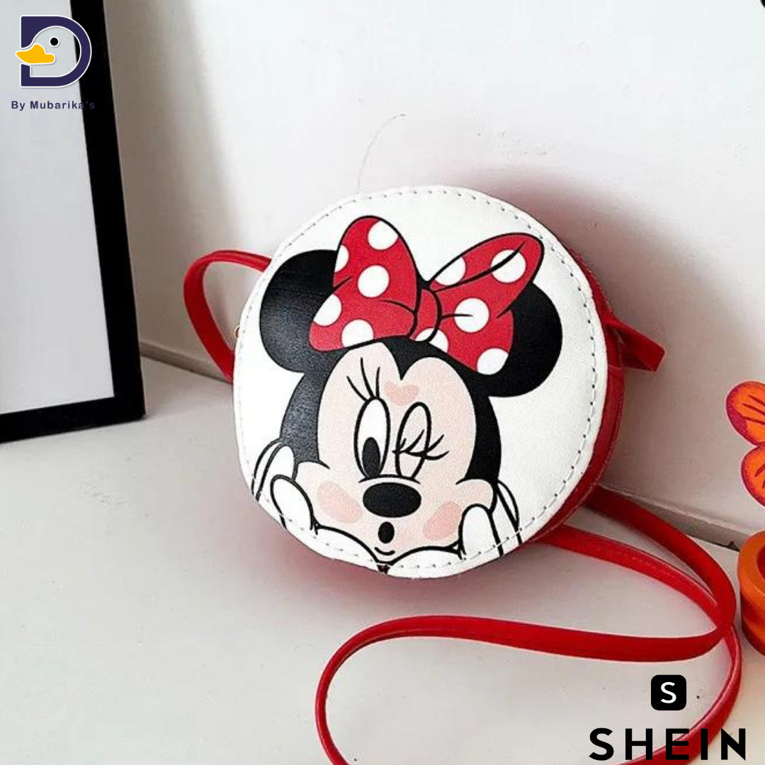 Mickey Mouse Children's Shoulder Bag Anime Small Round Bag