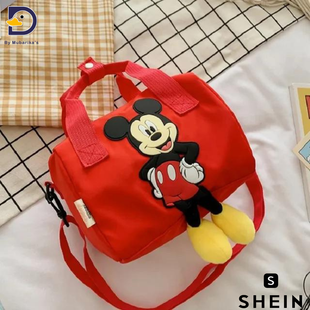 Disney co-branded Mickey crossbody bag, shoulder bag, fashionable backpack, cartoon cute backpack, children’s school bag