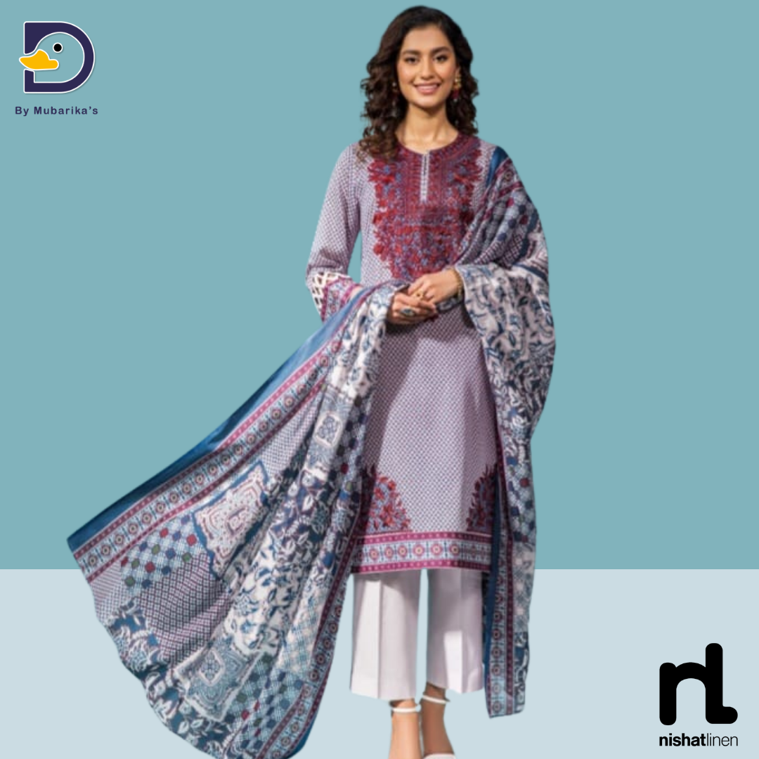 Nishat 3 Piece - Printed  Suit-