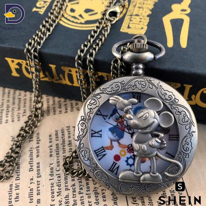 Fashion Quartz Pocket Watch For Women Friends Vintage Necklace Pendant Clock Birthday Girl Popular Exquisite Gift