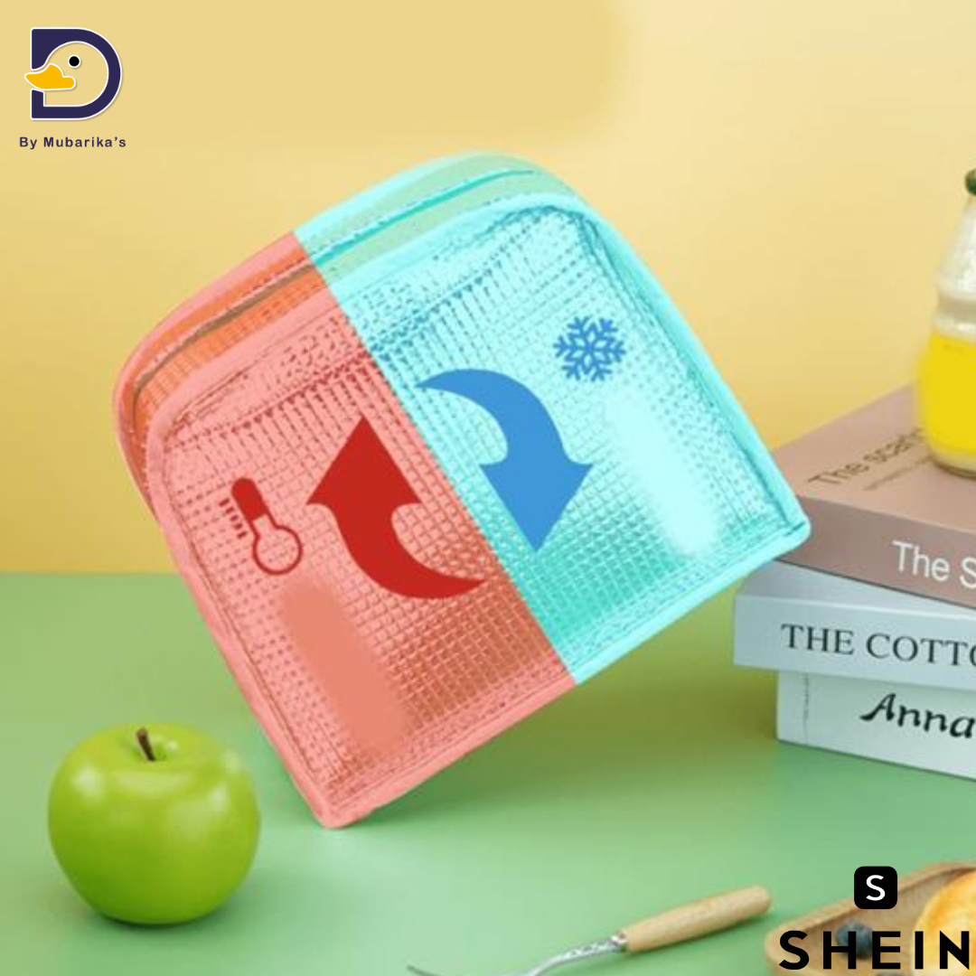 1pc Insulated Lunch Bag - Portable, Fashionable, Convenient Storage Solution, Suitable For School, Work And Travel