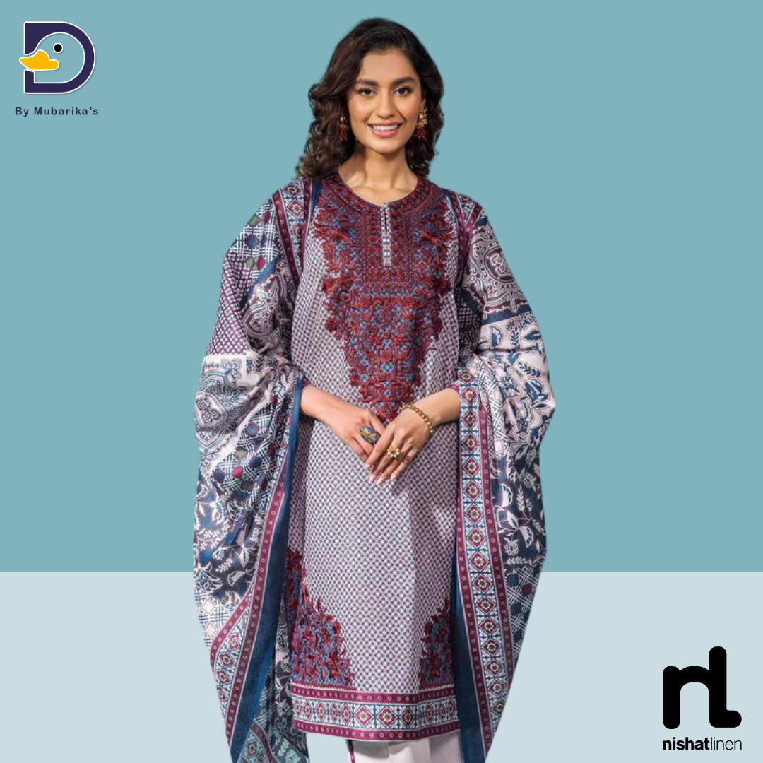 Nishat 3 Piece - Printed  Suit-