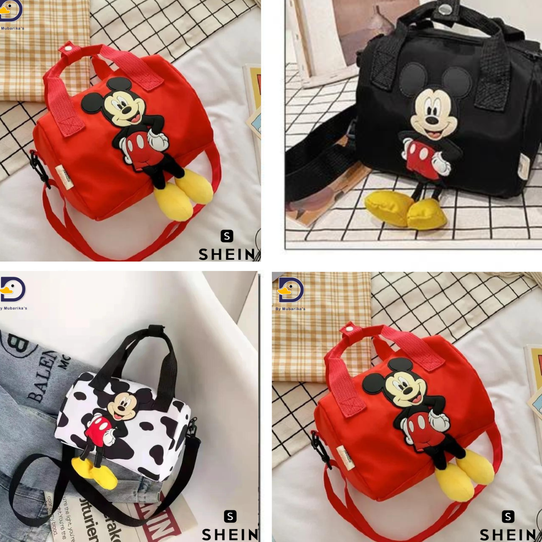 Disney co-branded Mickey crossbody bag, shoulder bag, fashionable backpack, cartoon cute backpack, children’s school bag