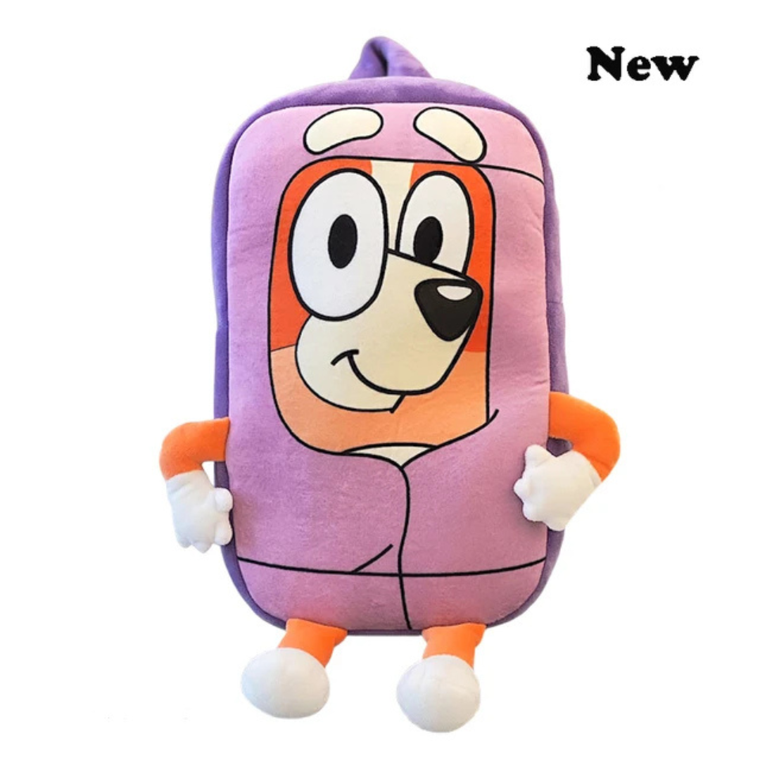 Bluey Anime Figures Kindergarten Kids Schoolbag Cartoon Bingo Plush Family Backpack Picnic Travel Photo Snack Bag