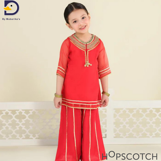 Red Eastern Two Piece Set