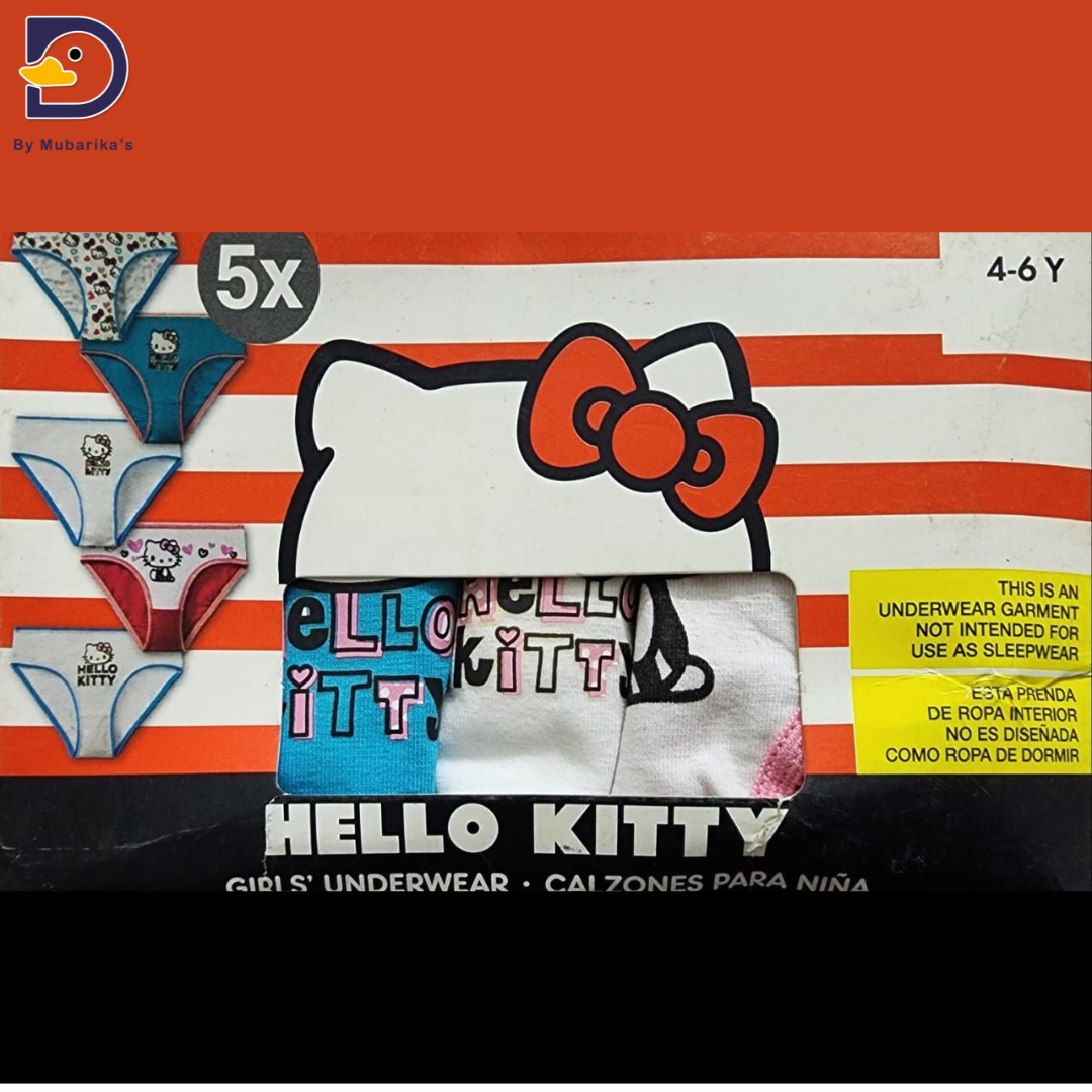 Pack of 5 Girls UnderWear - Hello Kitty