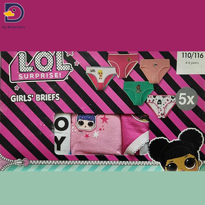 Pack of 5 Girls UnderWear - LOL Doll